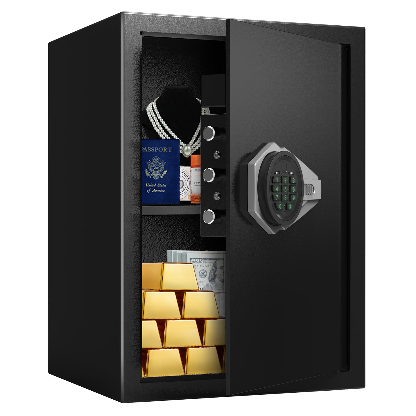 M-50/ Marcree 2.5 Cub Safe Box, Safes for Home with Digital Keypad