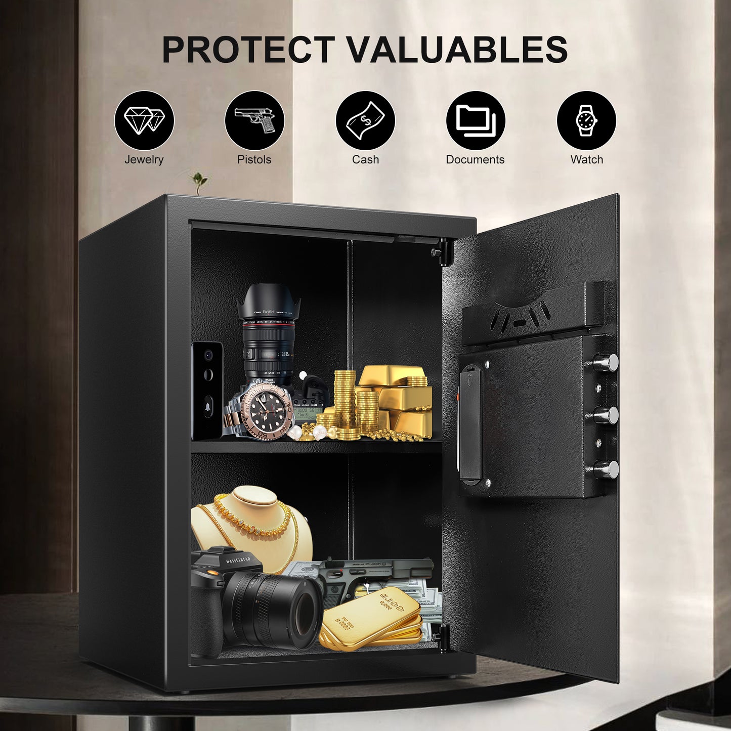 M-50/ Marcree 2.5 Cub Safe Box, Safes for Home with Digital Keypad